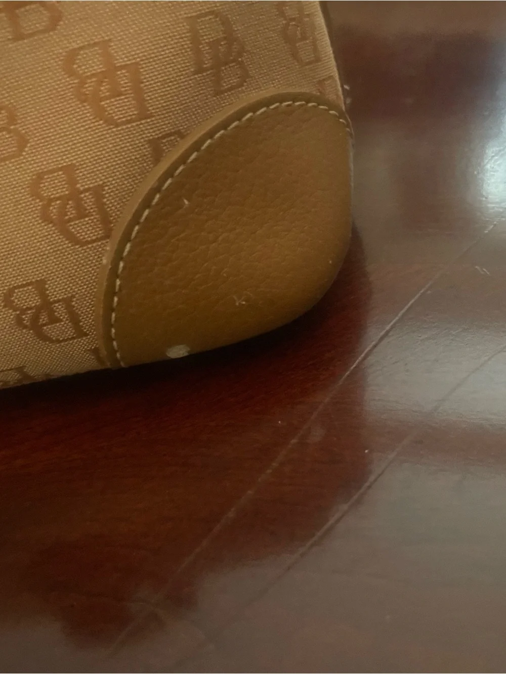 Dooney and Burke Logo-Print Satchel Handbag
